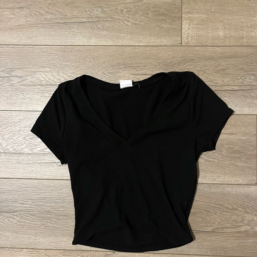 Black crop top 
Medium